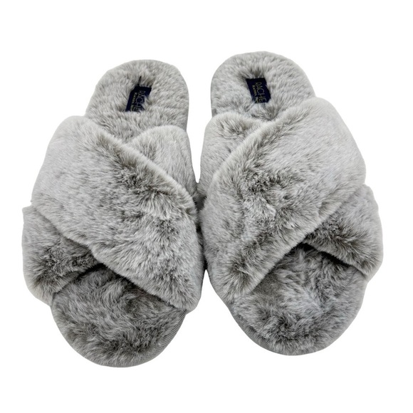 RACHEL Rachel Roy Women's Open Toe Slippers with Indoor/Outdoor Sole Size M 7-8 - Picture 1 of 6